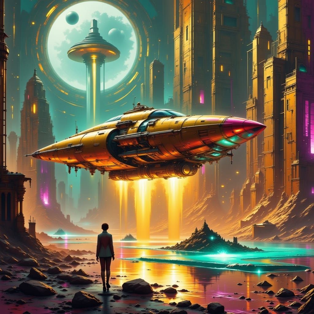 Her family has come to vistit from a few moons away