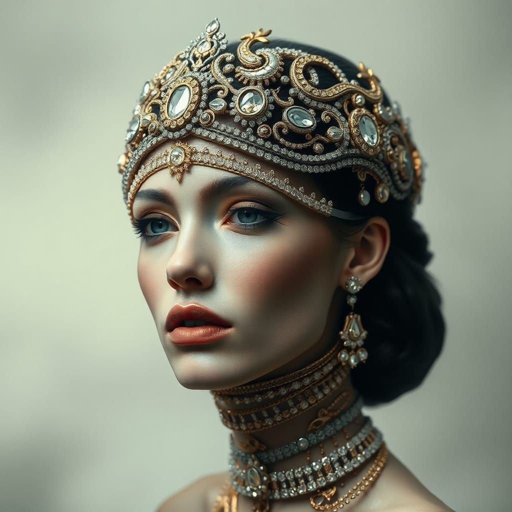 portrait of royalty in a bygone age   by @Arend
