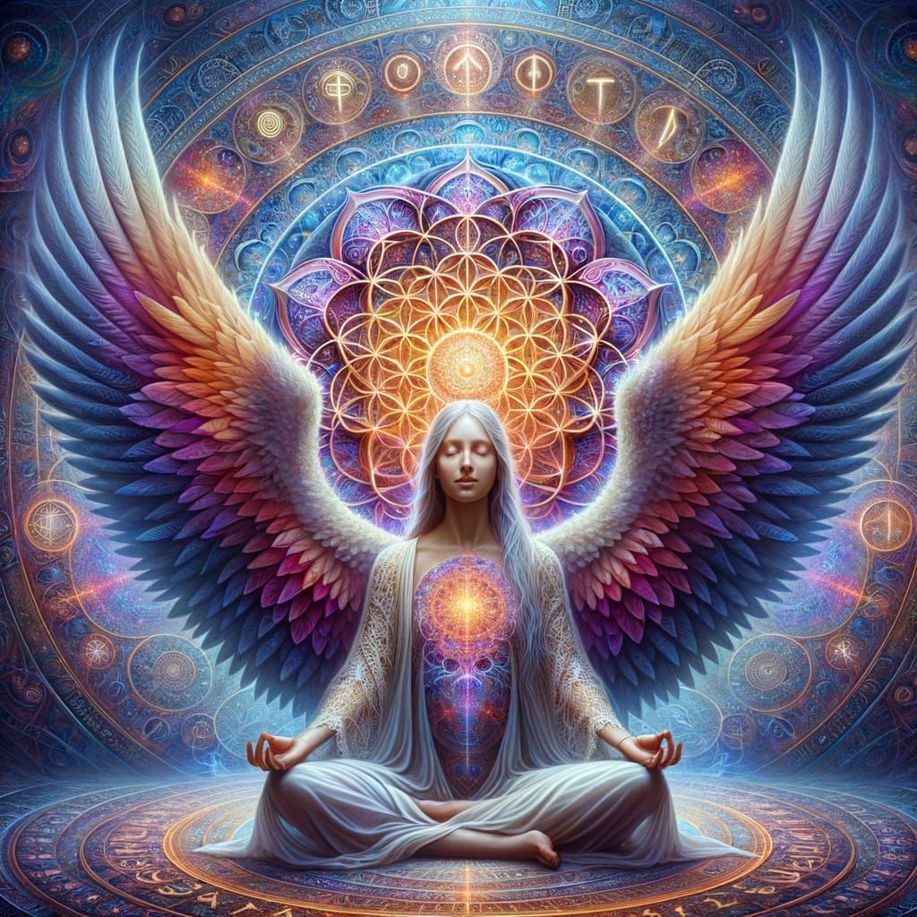 Sacred Geometry  by @Shywolf