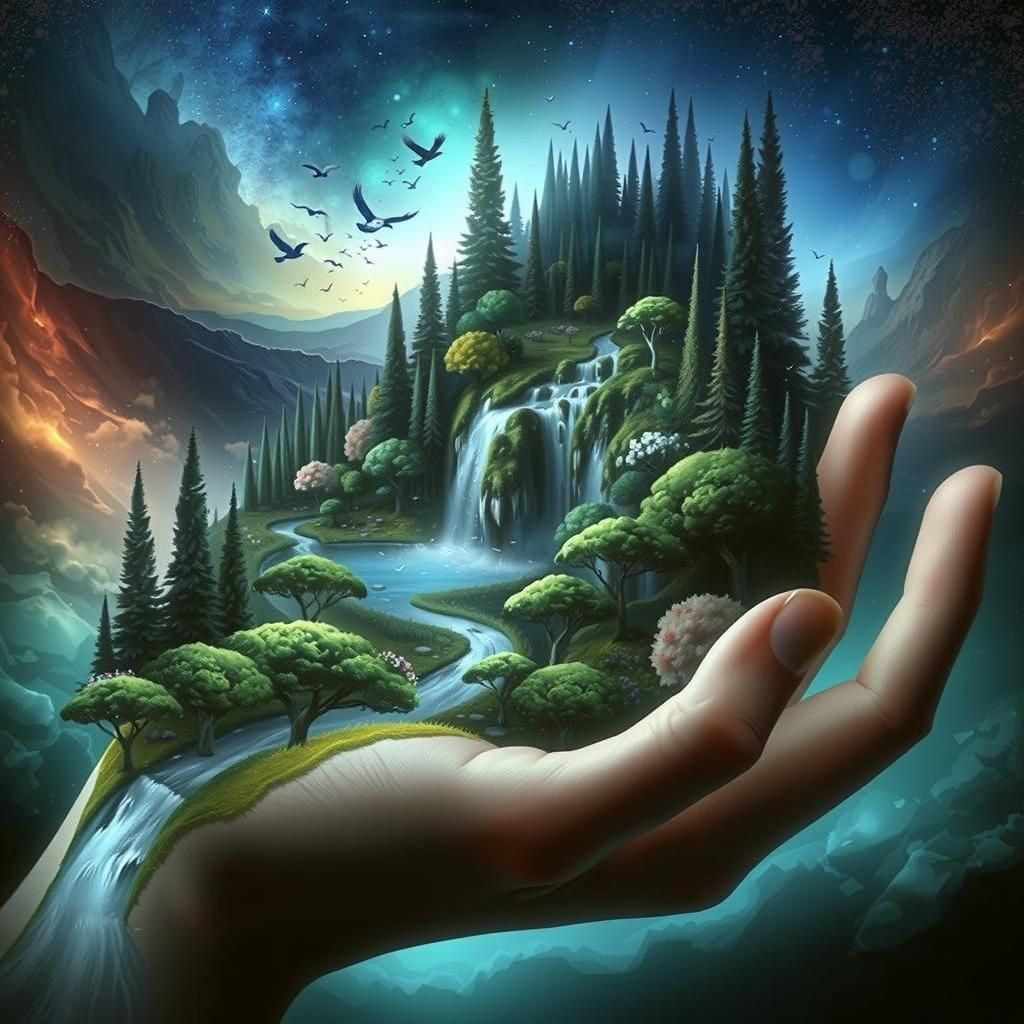 Hand of god  by @Blue