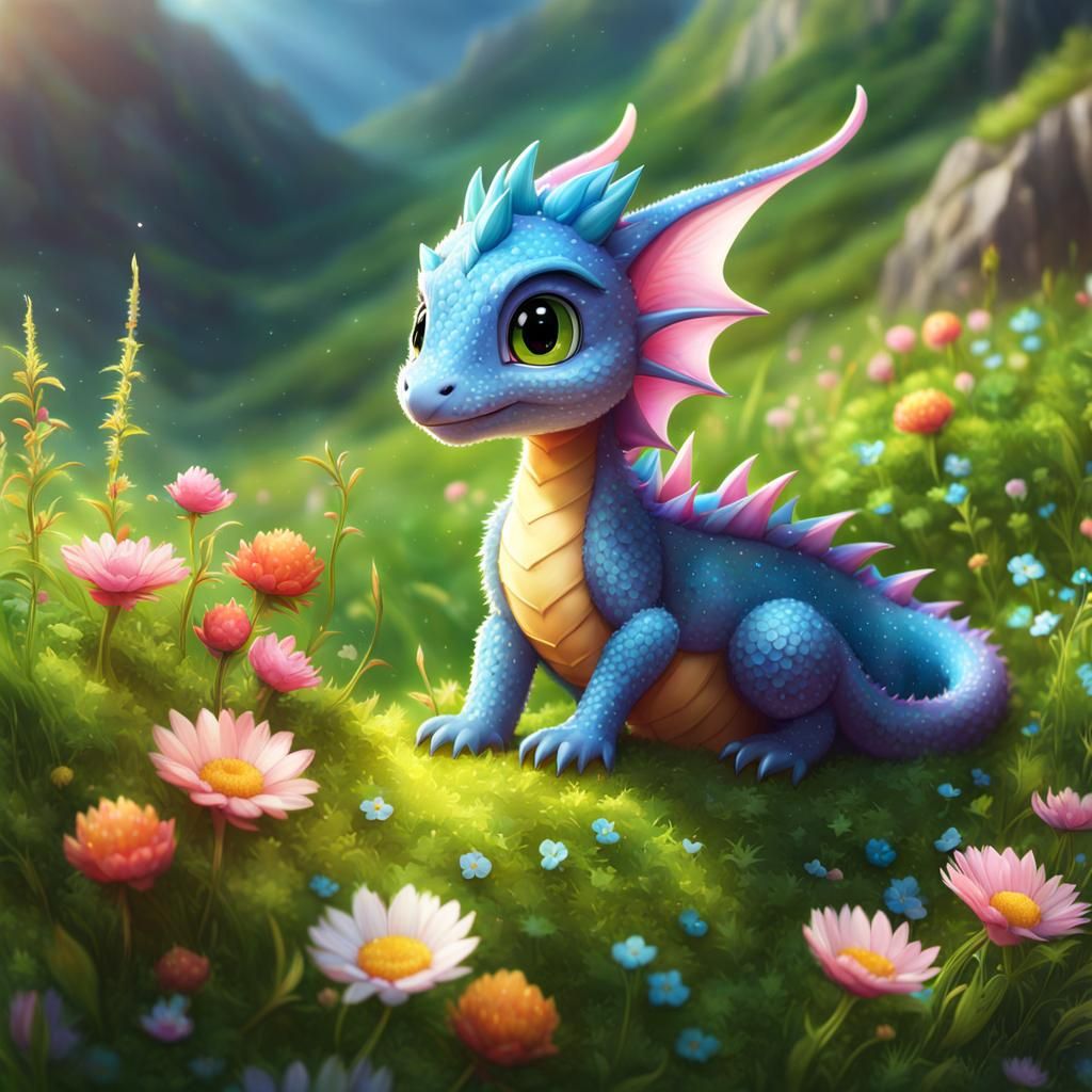 Baby Dragon - Ai Generated Artwork - Nightcafe Creator