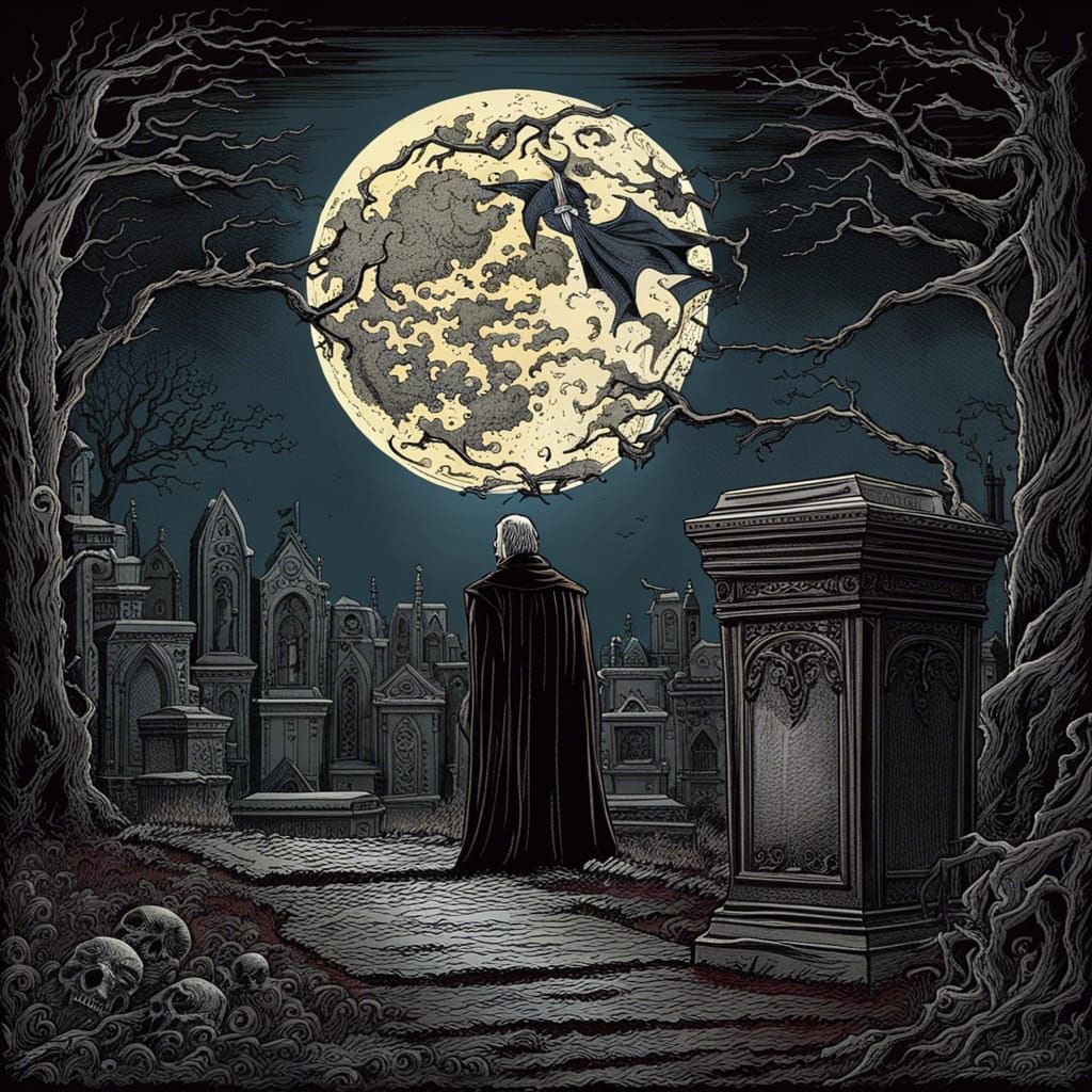 Vampire in a Cemetery