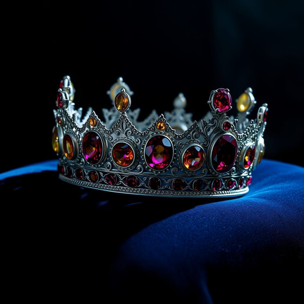 Silver crown   by @Corn Clay