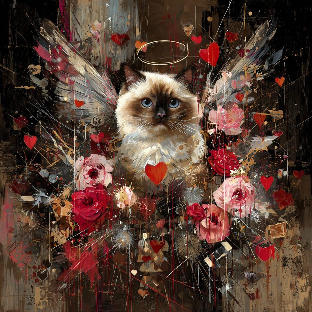 Ragdoll Cupid Angel's Valentine Burst
