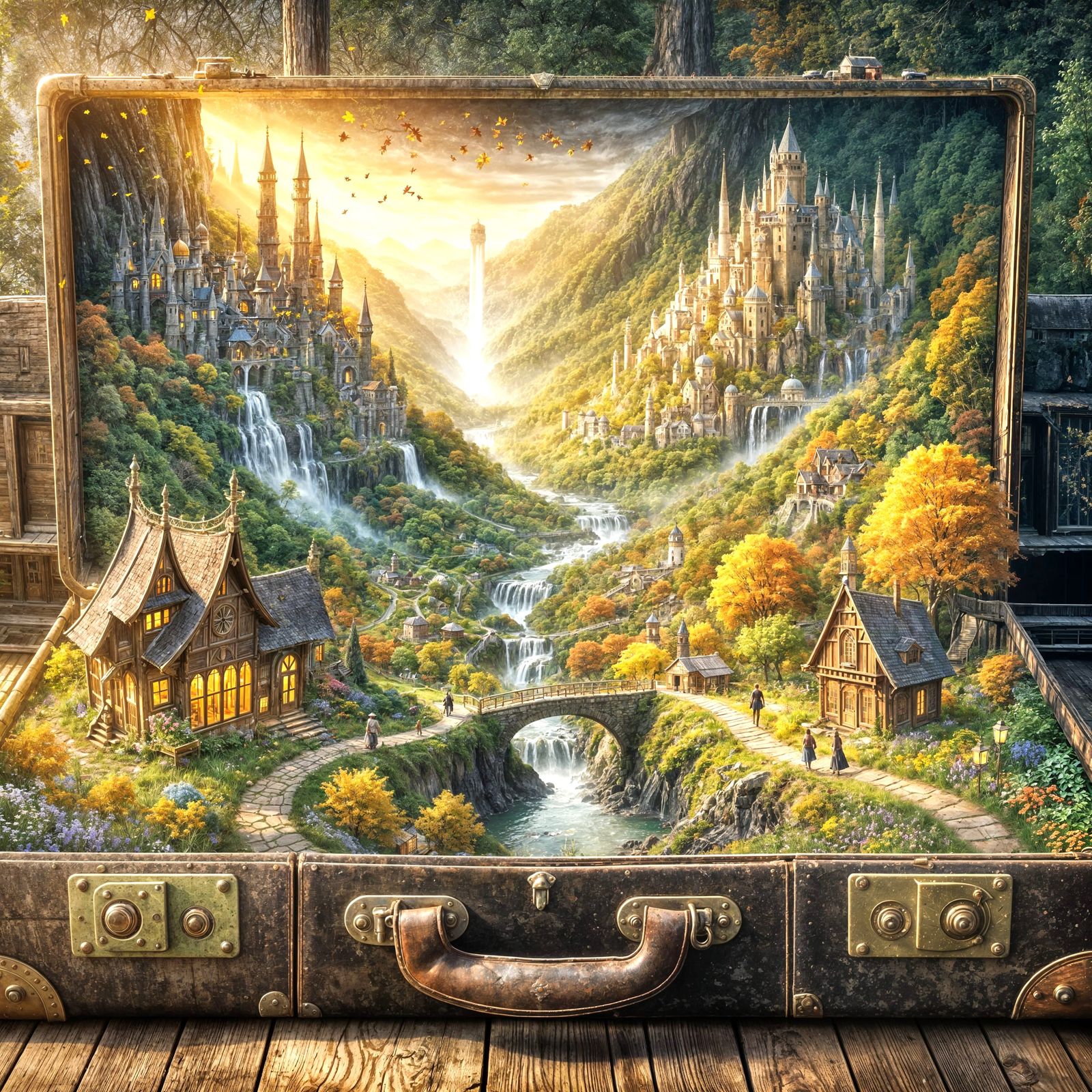 The Hidden Wonderland in the Suitcase  by @Richcruise Liu