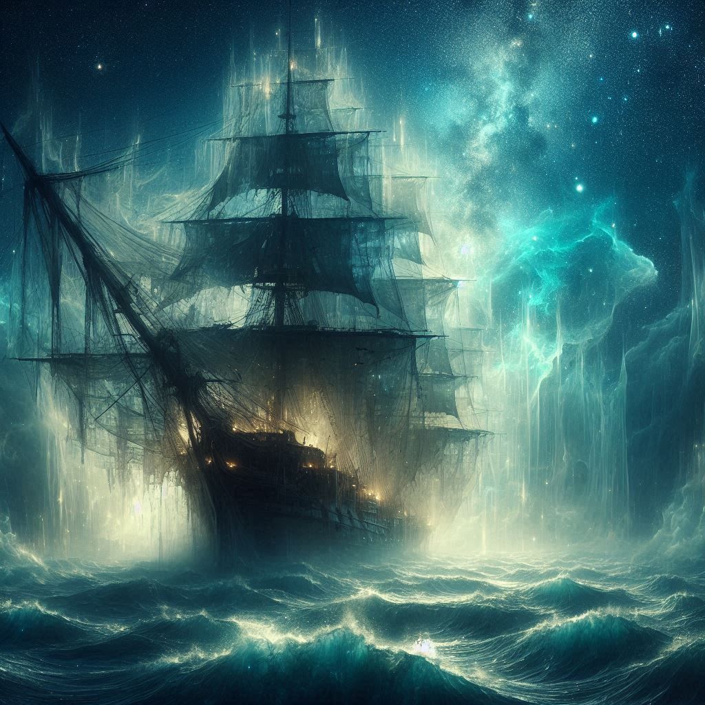 Black Pearl on a mystical evening