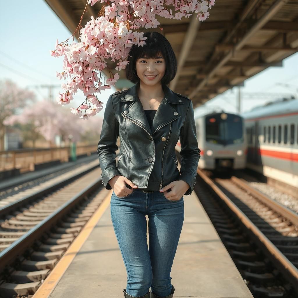 Me in the train station