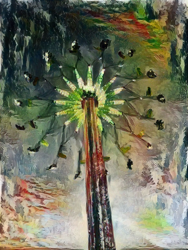 80m high chain carousel