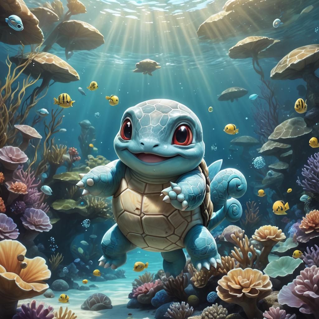 Squirtle Pokemon - AI Generated Artwork - NightCafe Creator