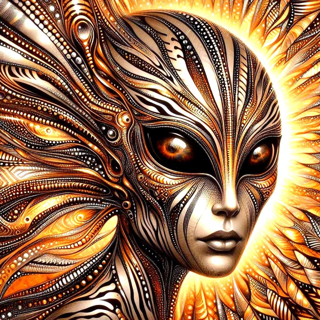 Tiger Striped Alien Female....