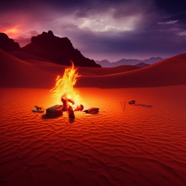 "Desert landscape" Magical, Scenic, dubai desert cactus camp...