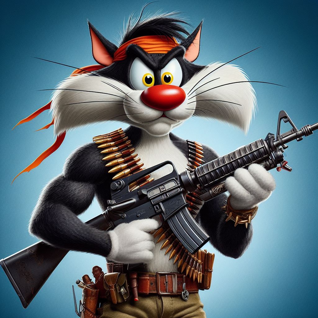 Sylvester Rambo Stallone the Cat