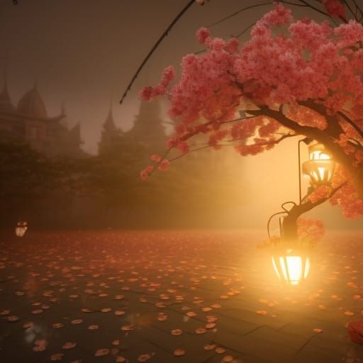 cherry blossom trees
