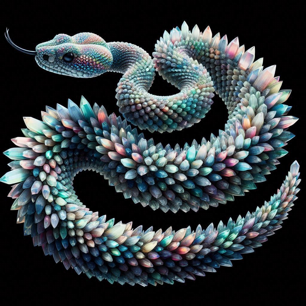 iridescent snake