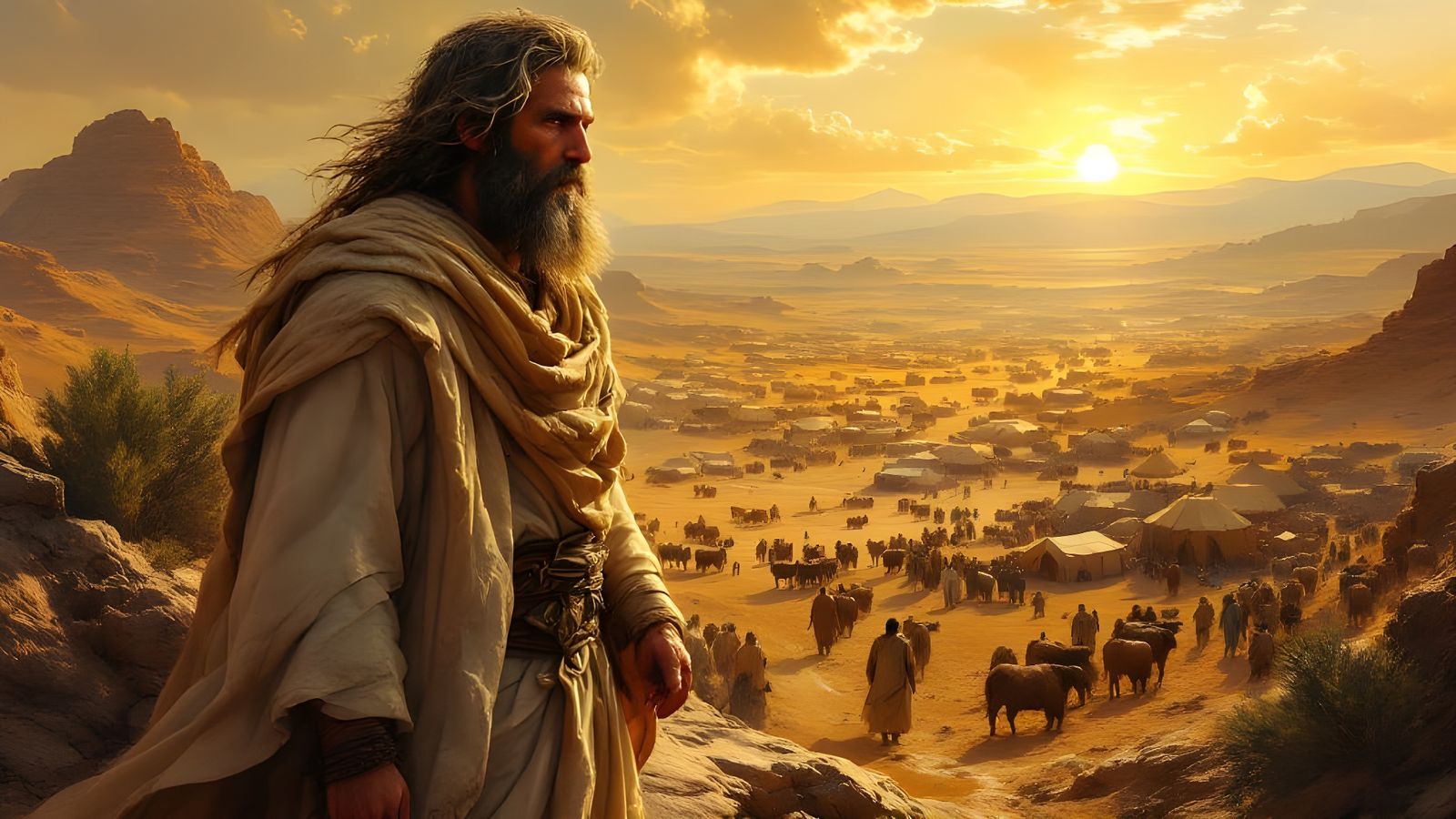 Moses leading the children of Israel  by @Secret_Strategem