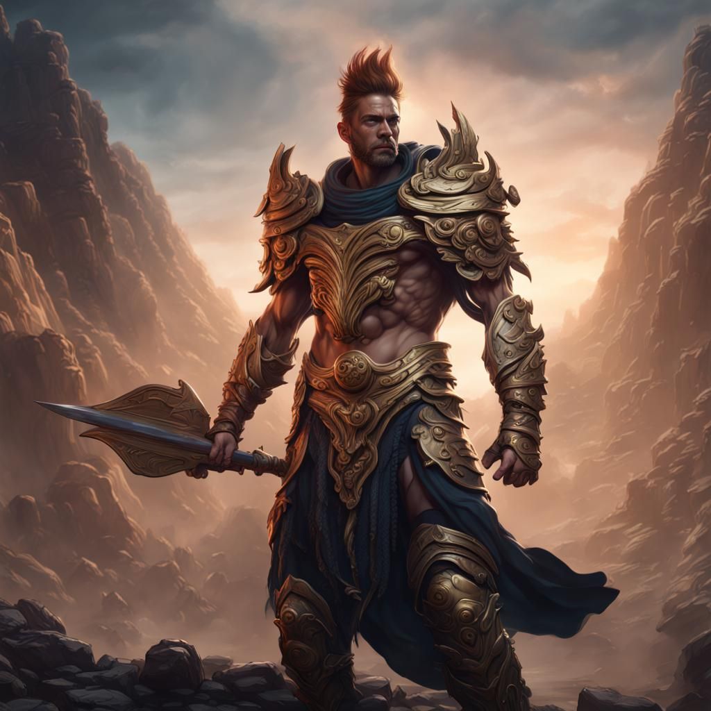Jupiter as a male warrior