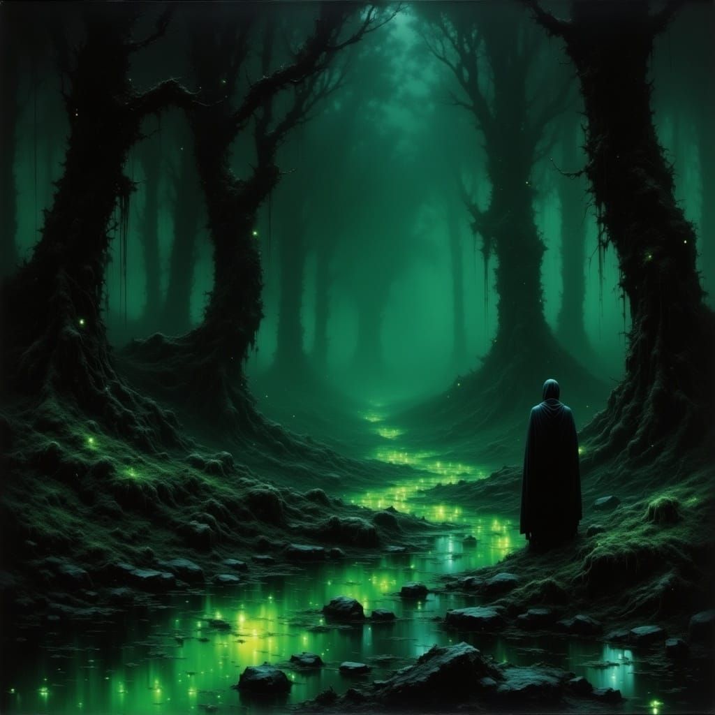 Green night in Bangladesh <lora:Gloomshade:1.0> 