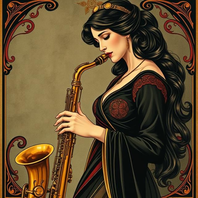 MATRIX FEMALE SAXOPHONIST.