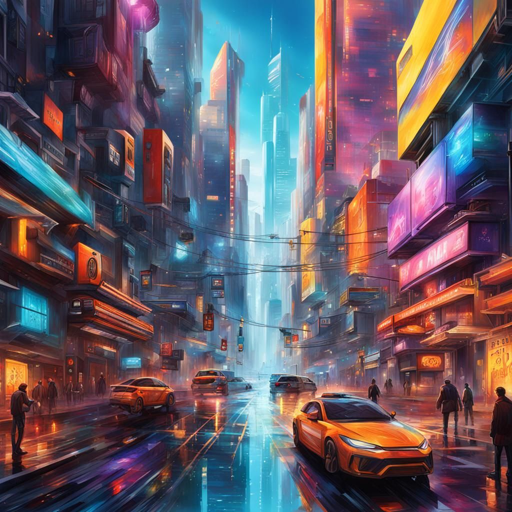 futuristic cityscape