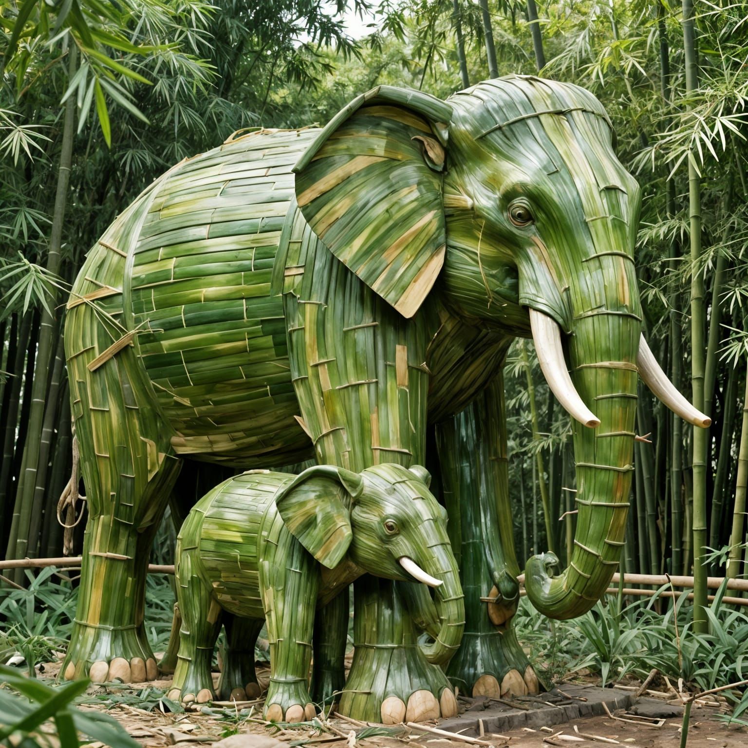 Bamboo Heart: Motherly Embrace  by @Artless