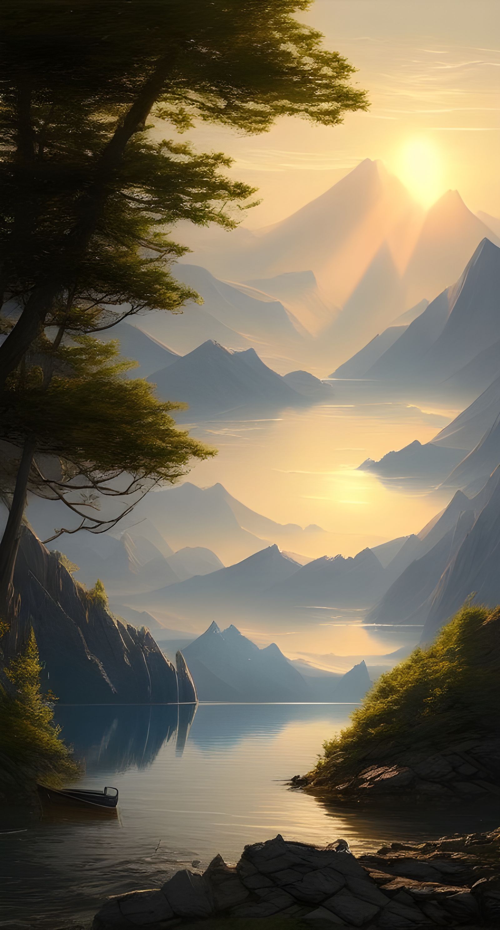Mountainous Lake