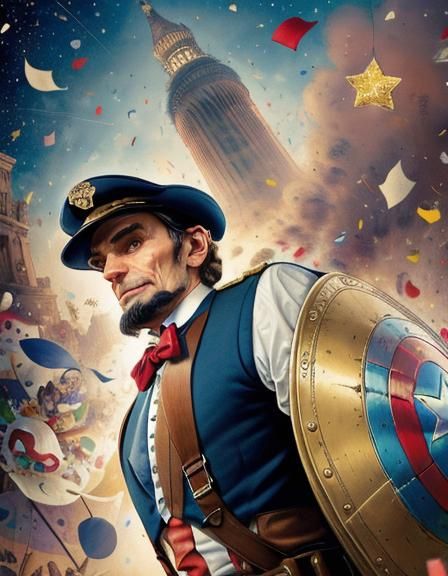 Abraham Lincoln as Captain America
