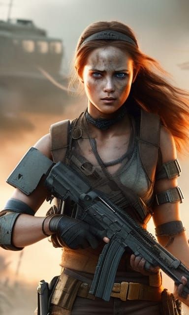 Post-Apocalyptic Warrior Girl 228