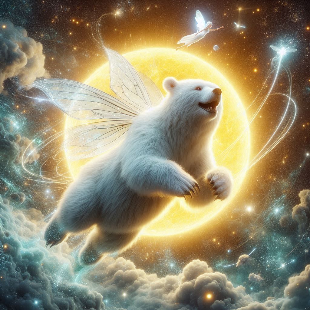 Playing With The Fairy Bear