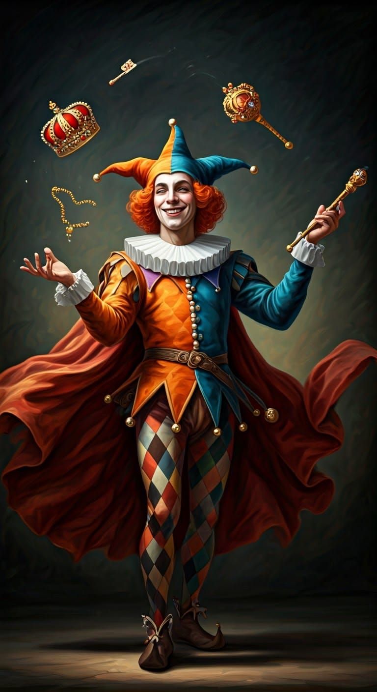 Juggling Jester  by @The Mad Pirate