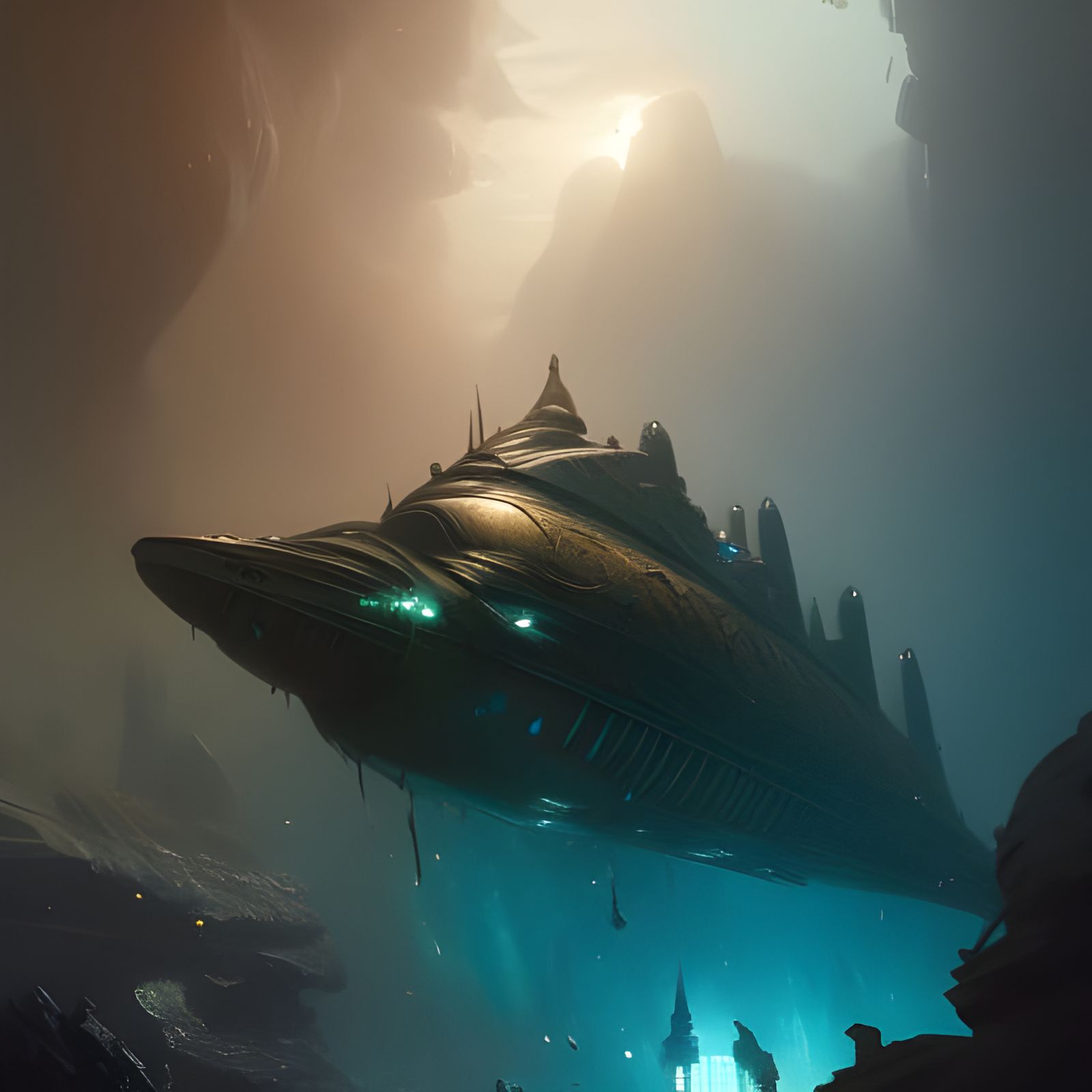 Notilus submarine of Captain Nemo - AI Generated Artwork - NightCafe ...