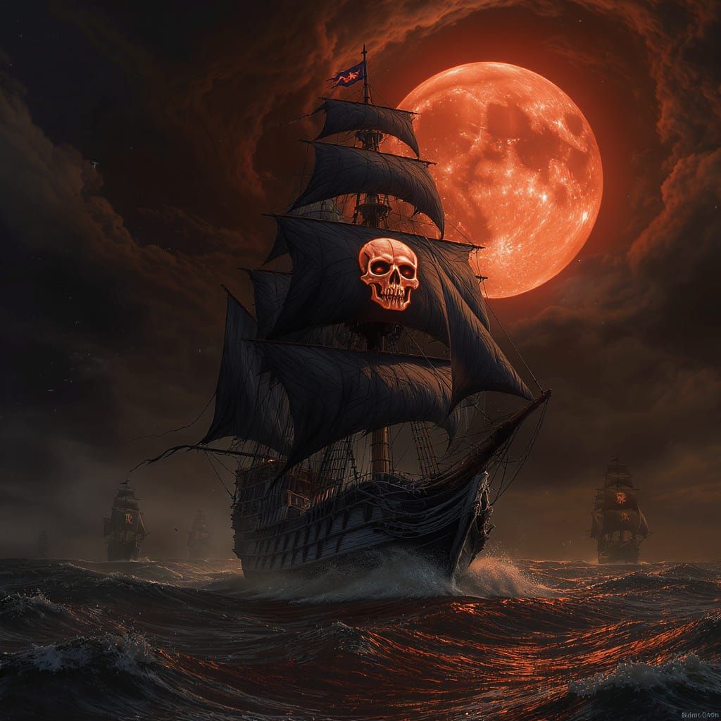 Black Patch Pirate Ship  by @Booger Pee Pee