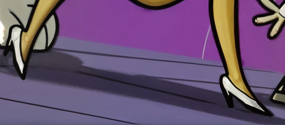 Secretary Kitty Katswell's White Heeled Shoes #4