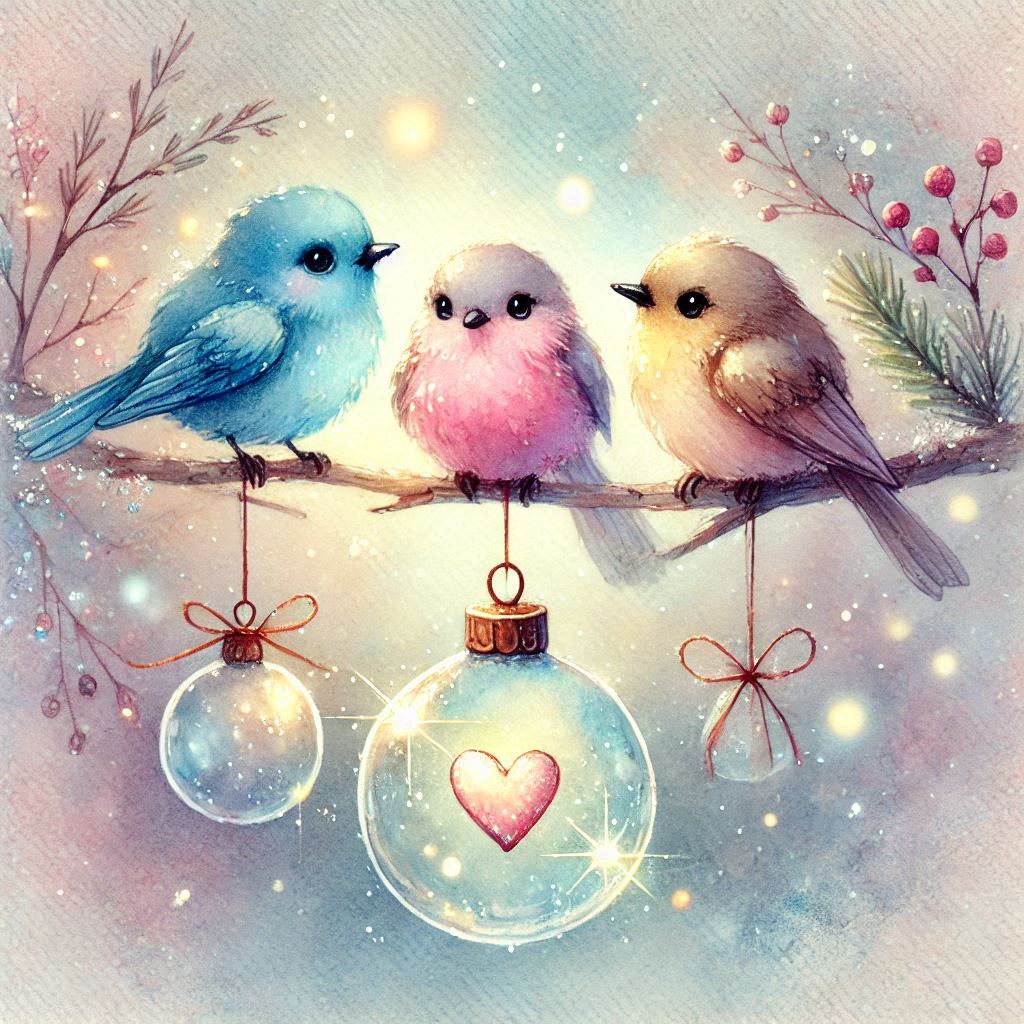 Watercolor birds (2)