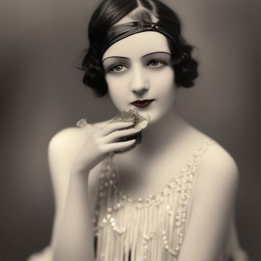 A beautiful flapper girl - AI Generated Artwork - NightCafe Creator