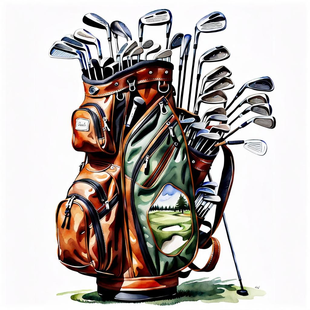 Brown Golf Bag