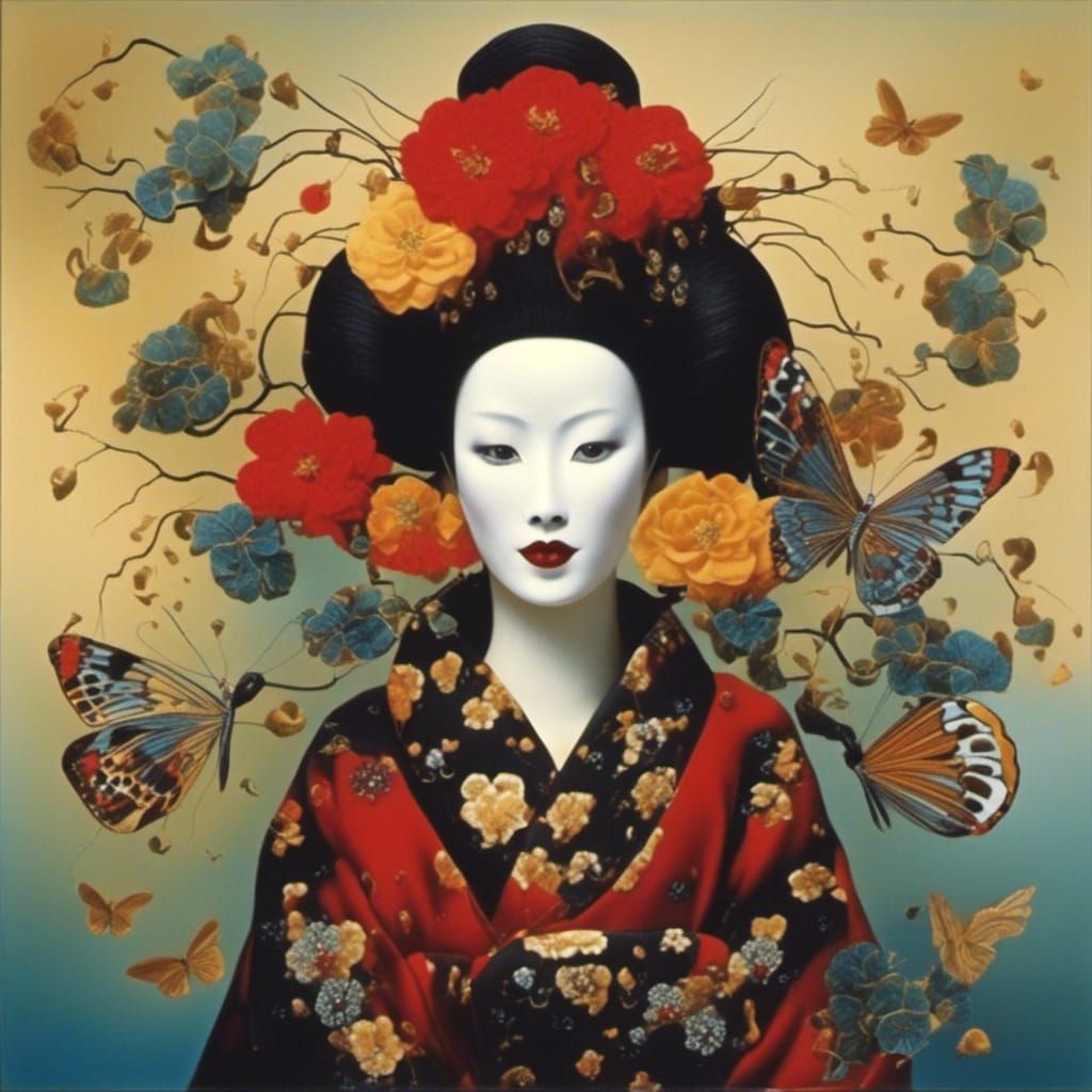 <lora:Super Surrealism:1.0> Beautiful geisha 