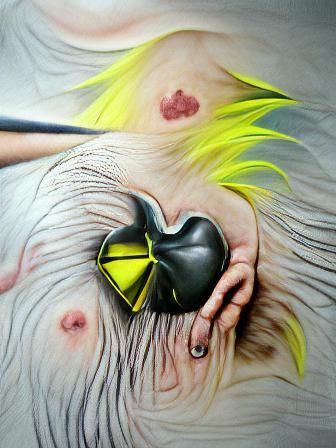 Pierced Black Heart