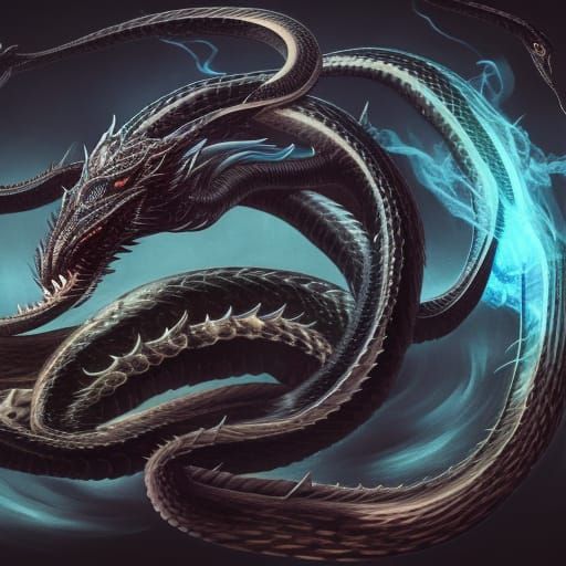 snake dragon - AI Generated Artwork - NightCafe Creator