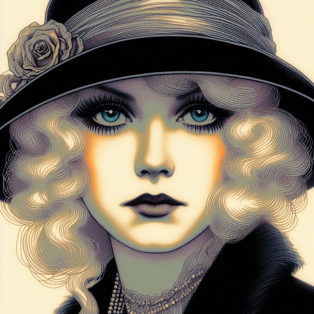 Beneath the Soft Glow: Adeline Blackwood – A Portrait of Ele...