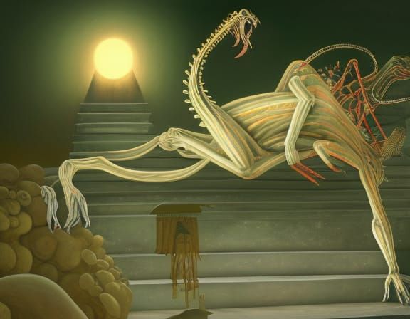 "Le crépuscule ce caméléon qui meurt ce fou qui s'accroche à...