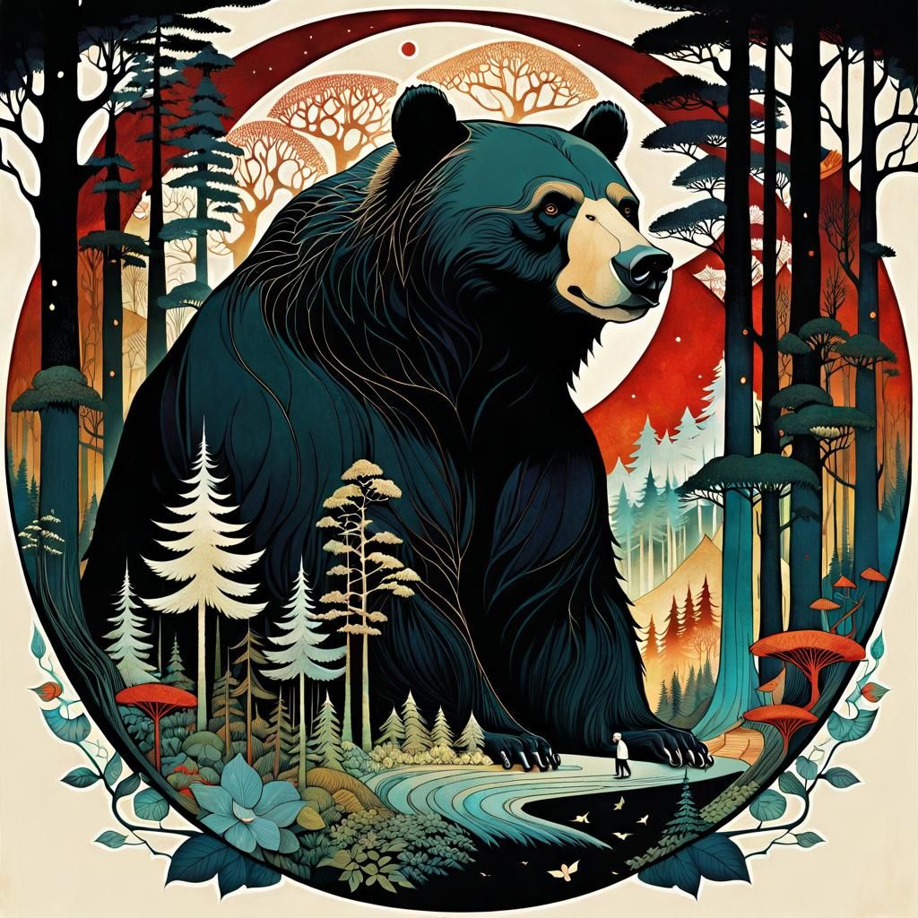 Bear Dreams - AI Generated Artwork - NightCafe Creator