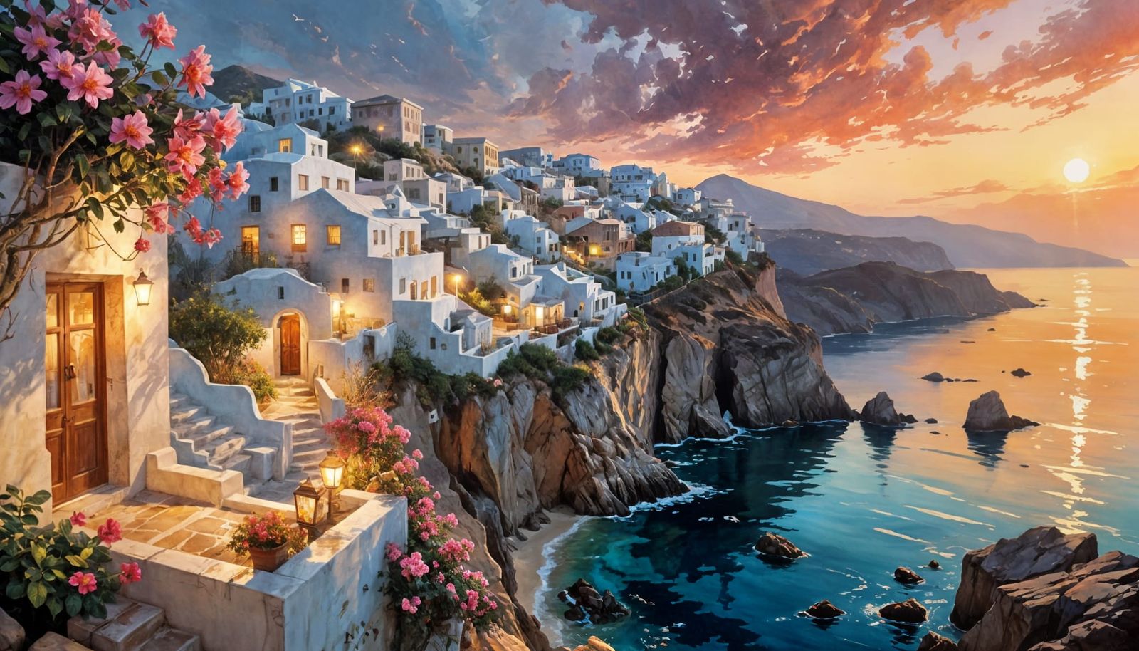 Sunlit Tranquility in the Cyclades  by @John P