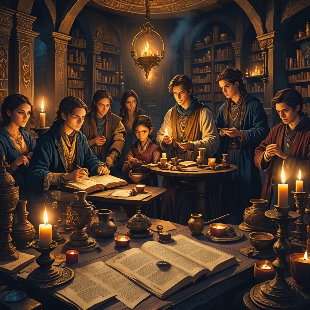 18th century Illuminati school of agents where younglings ar...