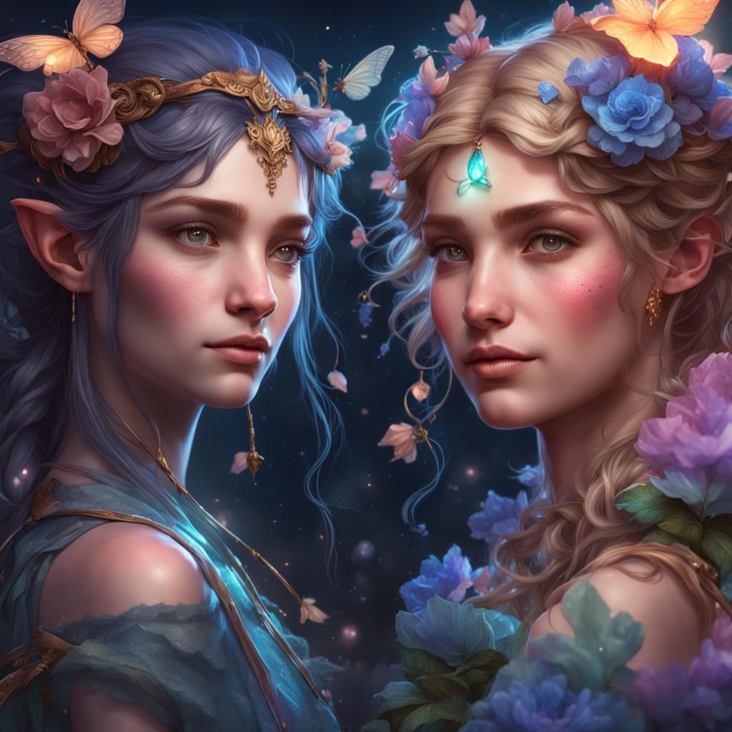 Night fairy & day fairy became friends - AI Generated Artwork ...