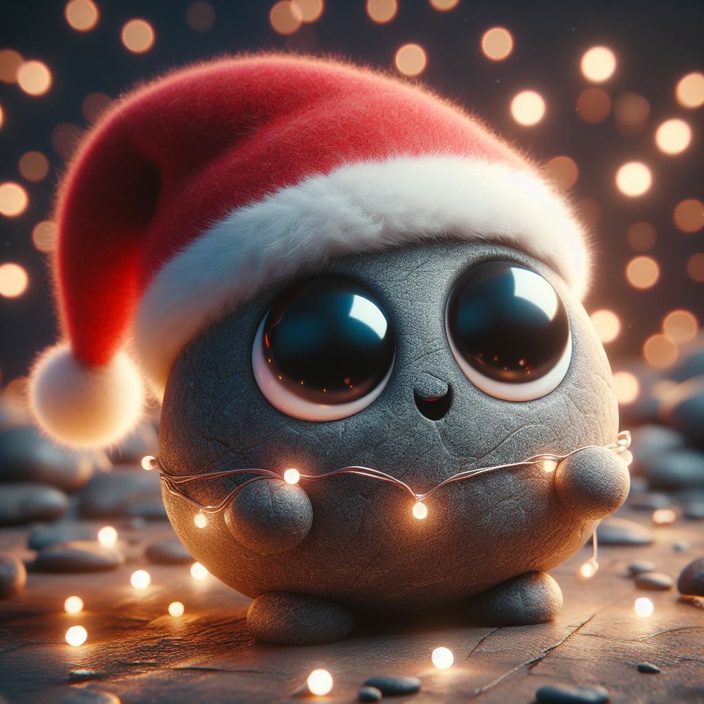 Cute Christmas rock