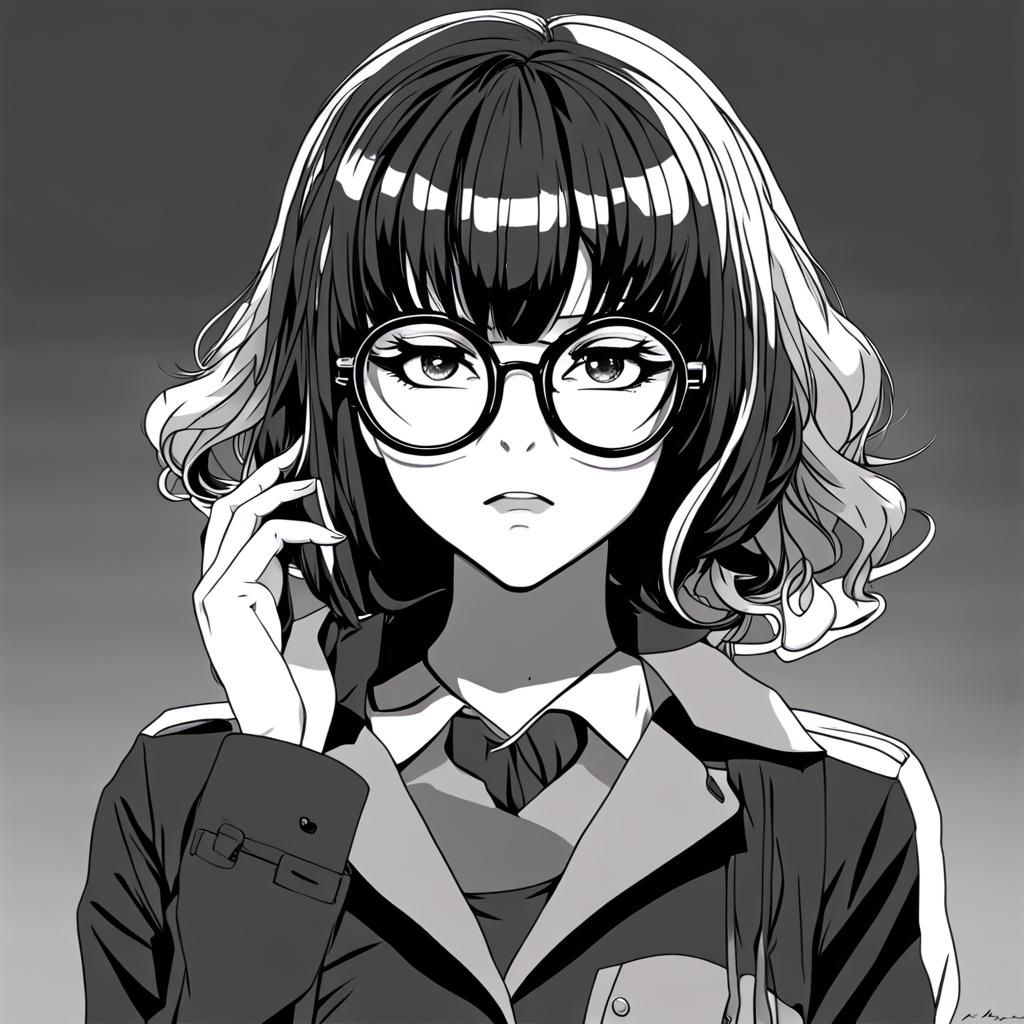 Girl with glasses by a2a5 on DeviantArt