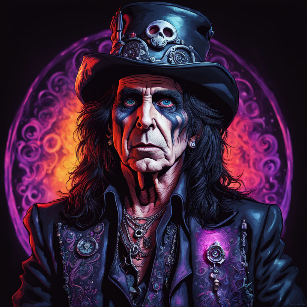 Portrait of Rockstar Alice Cooper