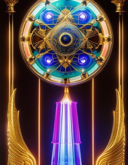 Gorgeous Cosmic Clock - AI Generated Artwork - NightCafe Creator