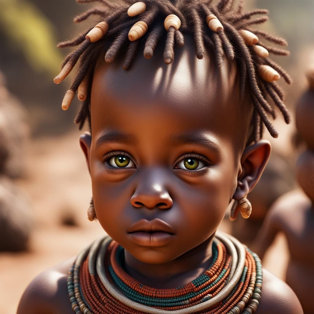 African tribe baby