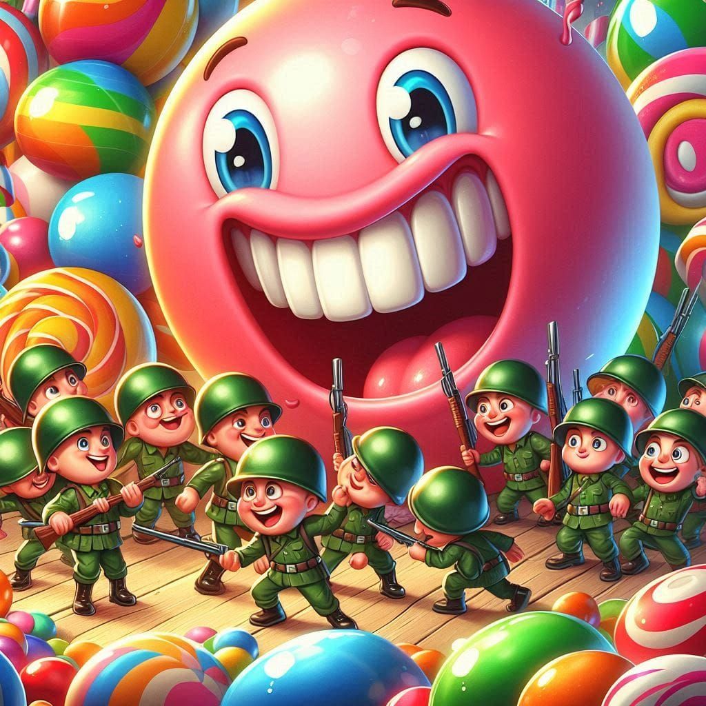 Soldiers in Candyland 1